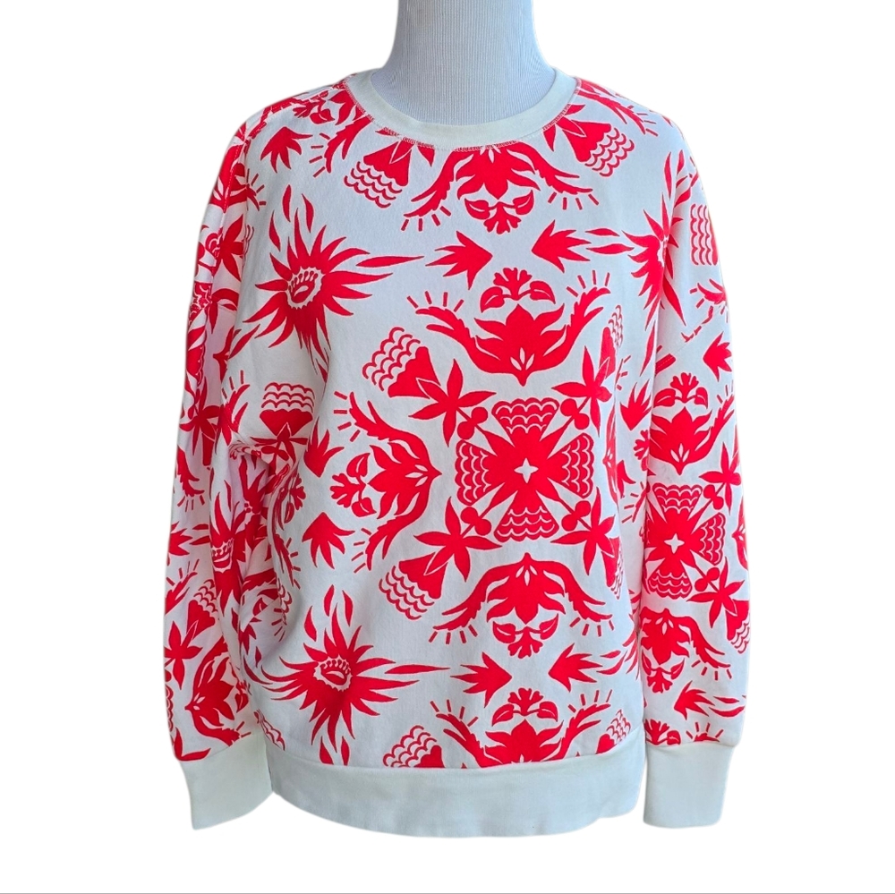 Scotch & Soda Graphic Sweatshirt Scandinavian Hex Floral Design Size XS - Picture 5 of 8